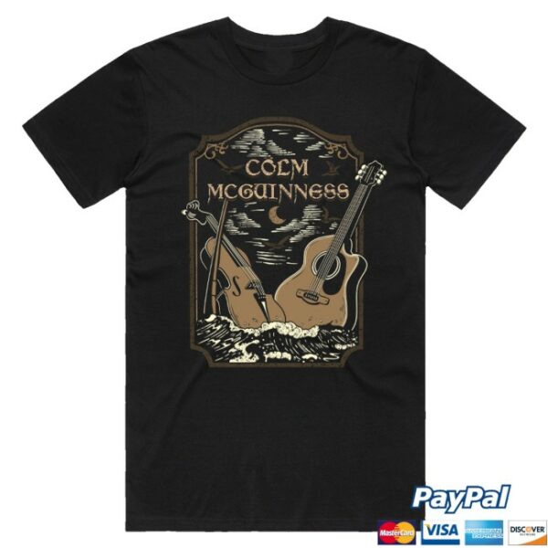 kenny Colm Mcguinness Merch Violin And Guitar Shirt Black