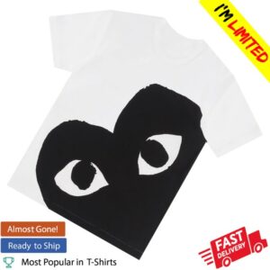 kenny Comme Des Garcons Merch Play White Shirt With Black Corner Heart0 kenny Comme Des Garcons Merch Play White Shirt With Black Corner Heart0