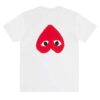kenny Comme Des Garcons Merch Play White Shirt With Red Reverse Heart