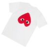 kenny Comme Des Garcons Merch Play White Shirt With Red Reverse Heart0