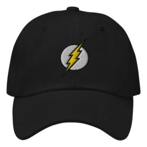 kenny Dc Shop Merch The Flash Logo Embroidered Dad Hat kenny Dc Shop Merch The Flash Logo Embroidered Dad Hat