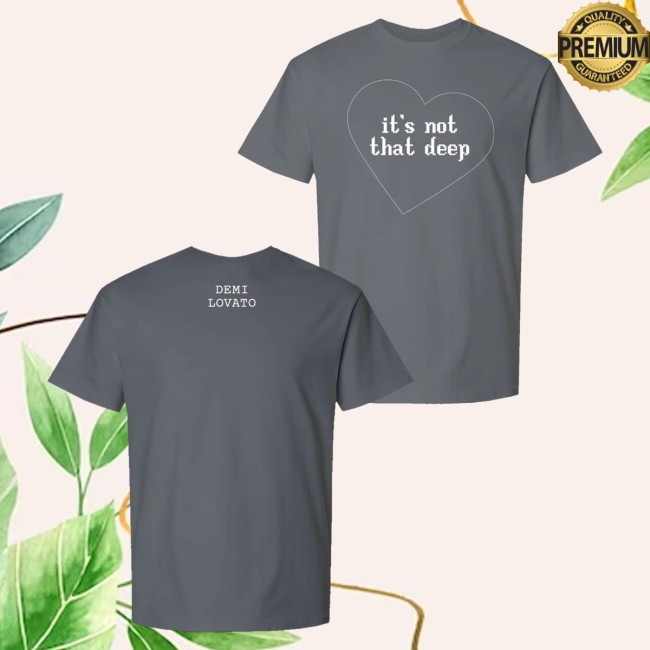 kenny Demi Lovato Merch Its Not That Deep Album Tee0 kenny Demi Lovato Merch Its Not That Deep Album Tee0