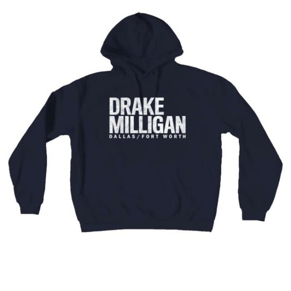 kenny Drake Milligan Merch Shop Drake Milligan Navy Logo Hoodie