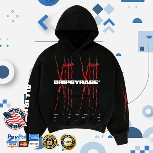 kenny Drip By Rage Merch Store 1313 All Is His Boxy Hoodie