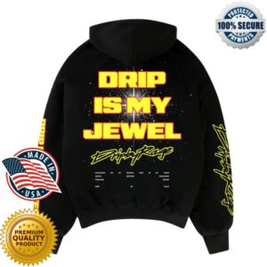 kenny Drip By Rage Merch Store Drip Is My Jewel Big Print Boxy Hoodie