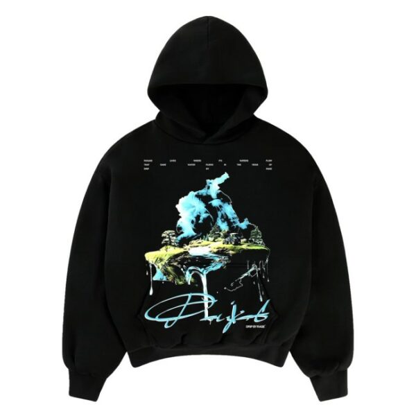 kenny Drip By Rage Merch Store Water Of Panjab Big Print Boxy Hoodie