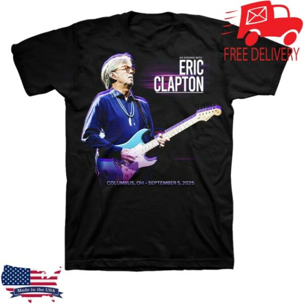kenny Eric Clapton Merch Store Columbus 2025 Crossroads Benefit Shirtss