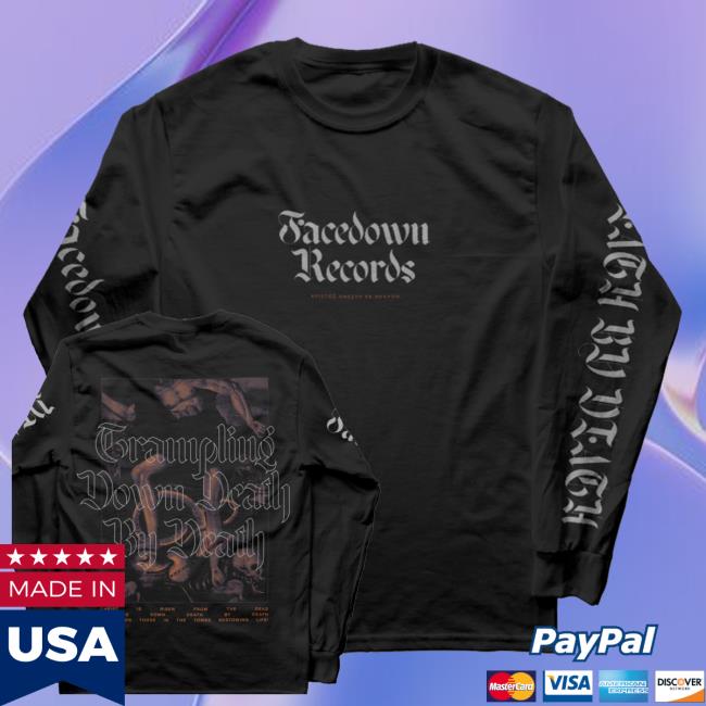 kenny Facedown Records Merch Store Trampled Death Long Sleeve Shirt kenny Facedown Records Merch Store Trampled Death Long Sleeve Shirt