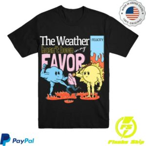 kenny Felicity Merch Store The Weather Black Shirt kenny Felicity Merch Store The Weather Black Shirt