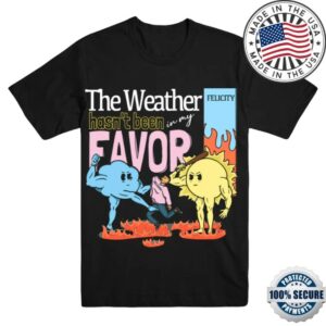 kenny Felicity Merch The Weather Black Tee Exclusive Drop kenny Felicity Merch The Weather Black Tee Exclusive Drop