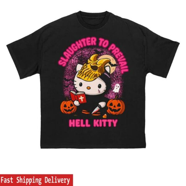 kenny First Blood Store Merch Slaughter To Prevail Hell Kitty Halloween Shirt