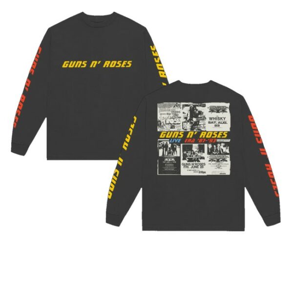 kenny Guns N Roses Store Merch Live Era Longsleeve Shirtss