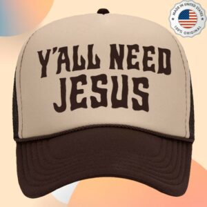 kenny Hardy Store Merch Yall Need Jesus Foam Trucker Hat