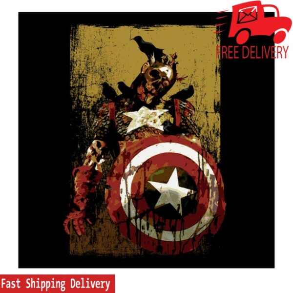 kenny Heroes Villains Merch Store Marvel Zombies Captain America Crows Tees