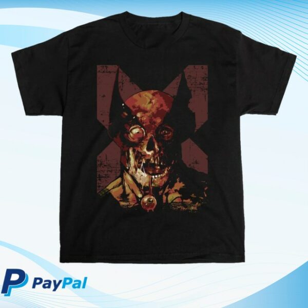 kenny Heroes Villains Merch Store Marvel Zombies Wolverine Face Tee