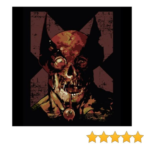 kenny Heroes Villains Merch Store Marvel Zombies Wolverine Face Teed
