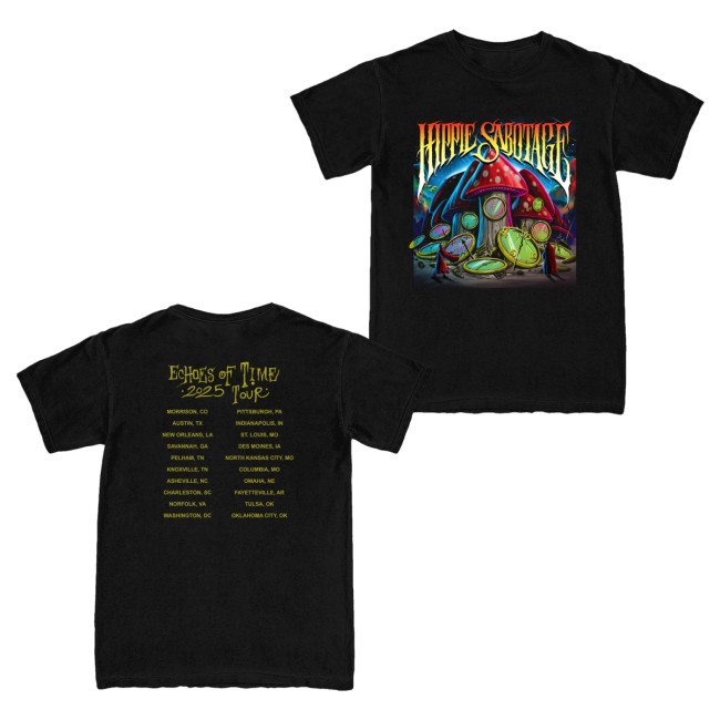 kenny Hippie Sabotage Store Echoes Of Time Tour Tee1 kenny Hippie Sabotage Store Echoes Of Time Tour Tee1