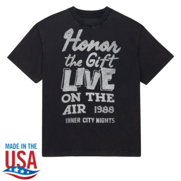 kenny Honor The Gift Store Merch Live On The Air Tee Black