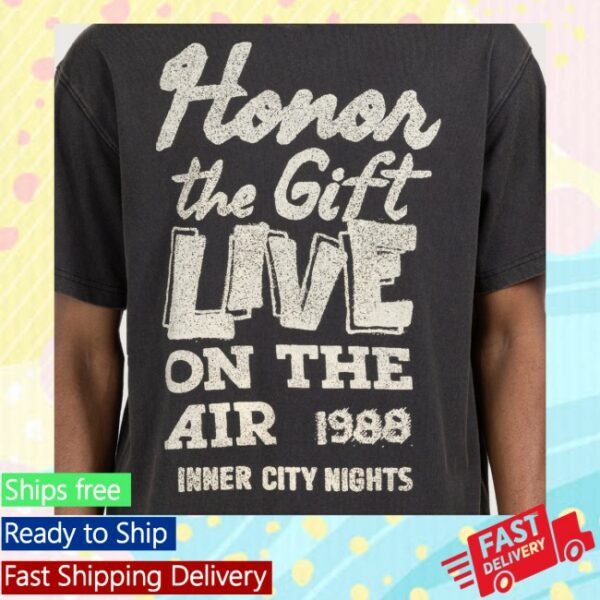 kenny Honor The Gift Store Merch Live On The Air Tees Black