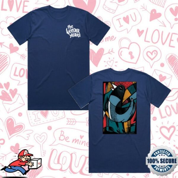 kenny Hopeless Records Merch The Wonder Years Cubist Hank Cobalt Shirt