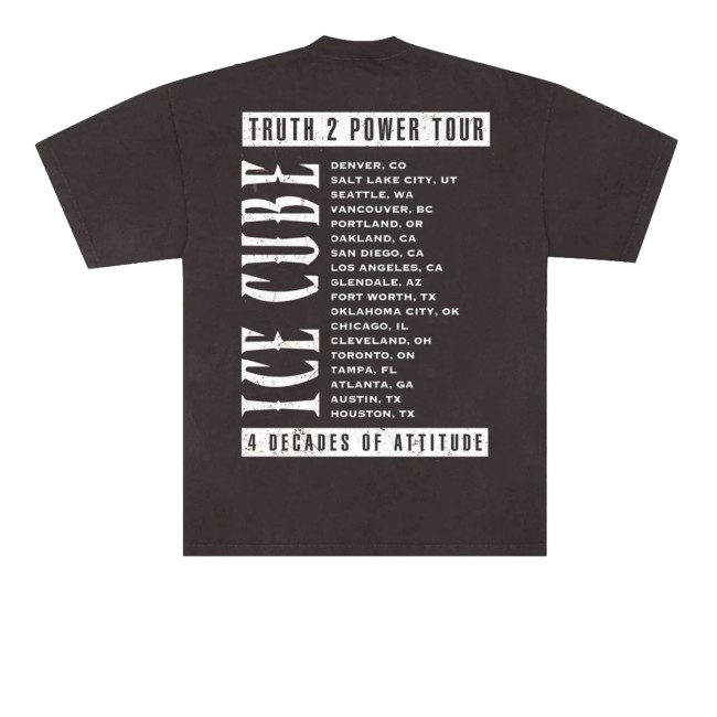 kenny Ice Cube Store Merch Truth 2 Power Faces Tour Shirt kenny Ice Cube Store Merch Truth 2 Power Faces Tour Shirt