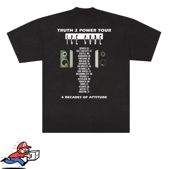 kenny Ice Cube Store Merch Truth To Power Boombox Tour Shirt kenny Ice Cube Store Merch Truth To Power Boombox Tour Shirt