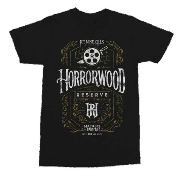 kenny Ice Nine Kills Merch Store Horrorwood Reserve Black Tee