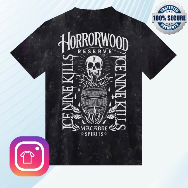 kenny Ice Nine Kills Merch Store Horrorwood Reserve Vintage Black Tee kenny Ice Nine Kills Merch Store Horrorwood Reserve Vintage Black Tee
