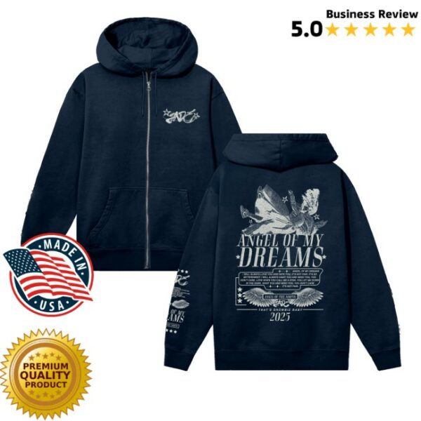 kenny Jade Merch Store Angel Of My Dreams Zip Hoodiess