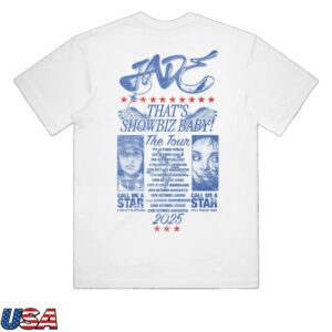 kenny Jade Merch Store Thats Showbiz Baby The Tour Dateback Tee kenny Jade Merch Store Thats Showbiz Baby The Tour Dateback Tee
