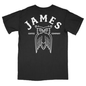 kenny James Coffee Co Merch James Arch Logo Shop Shirt Black kenny James Coffee Co Merch James Arch Logo Shop Shirt Black