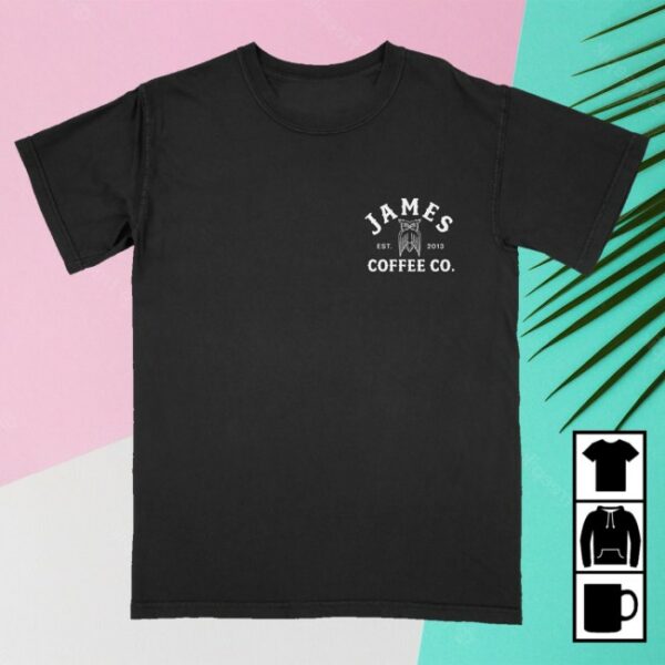 kenny James Coffee Co Merch James Arch Logo Shop Shirt Black0