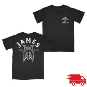 kenny James Coffee Co Merch James Arch Logo Shop Shirt Black1 kenny James Coffee Co Merch James Arch Logo Shop Shirt Black1