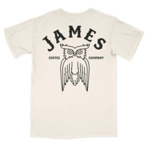 kenny James Coffee Co Merch James Arch Logo Shop Shirt Ivory kenny James Coffee Co Merch James Arch Logo Shop Shirt Ivory