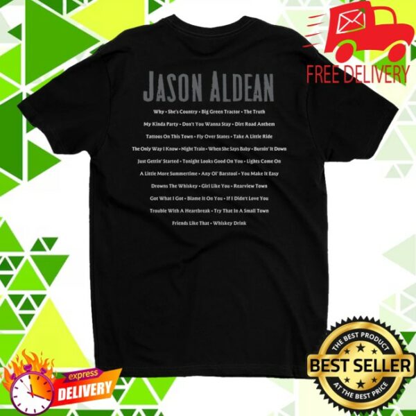 kenny Jason Aldean Merch Store 30 Number One Hits Shirt