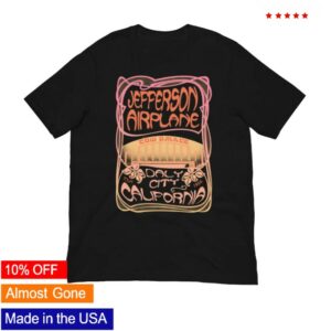 kenny Jefferson Airplane Store Merch Jefferson Airplane Daly City Tour Tee
