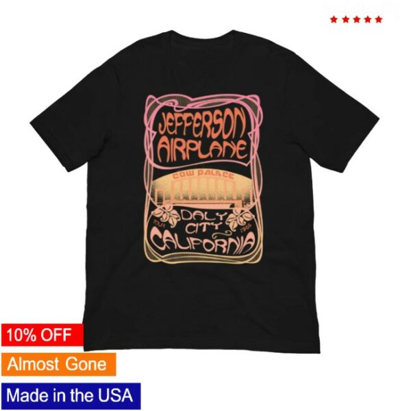 kenny Jefferson Airplane Store Merch Jefferson Airplane Daly City Tour Tee