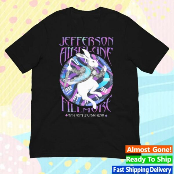 kenny Jefferson Airplane Store Merch Jefferson Airplane White Rabbit Fillmore Tee