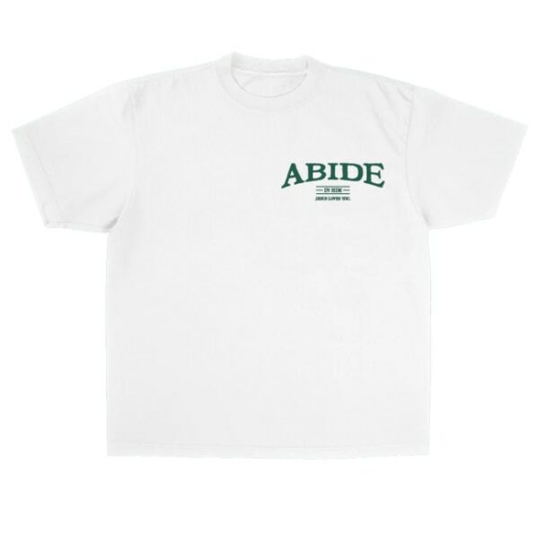 kenny Jesus Loves You Merch Abide Tee White0