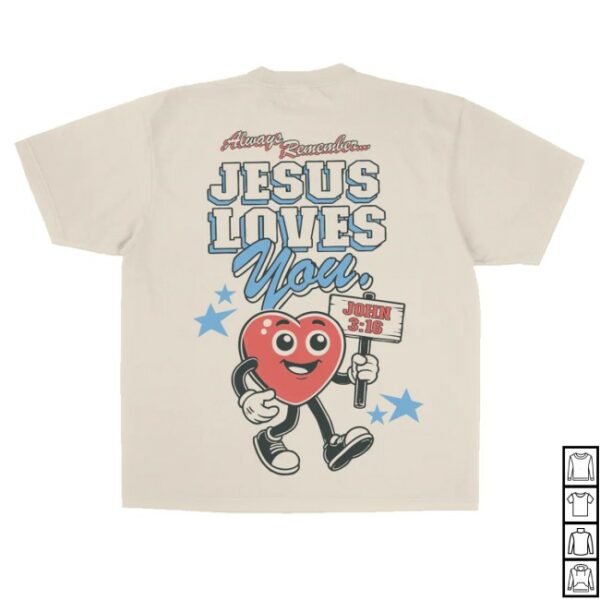 kenny Jesus Loves You Merch Always Remember Jly Mascot Tee Sand