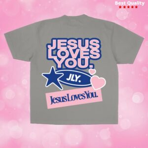 kenny Jesus Loves You Merch Overbranded Tee Gravel Gray kenny Jesus Loves You Merch Overbranded Tee Gravel Gray