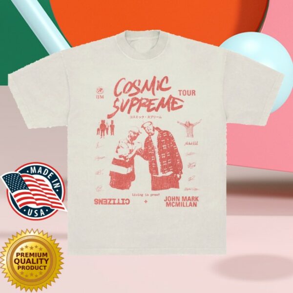 kenny John Mark Mcmillan Merch Cosmic Supreme Tour Living Is Proof Shirt
