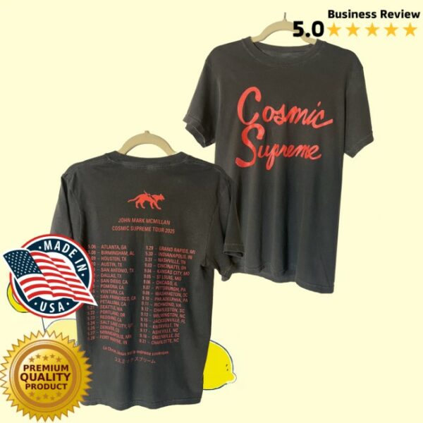 kenny John Mark Mcmillan Merch Cosmic Supreme Tour Tee0