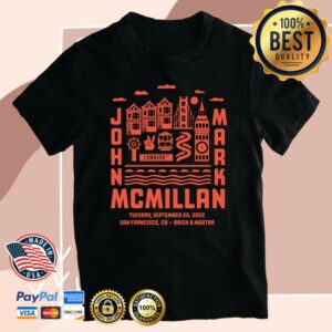 kenny John Mark Mcmillan Merch San Francisco Awake In The Dream Tour Shirt