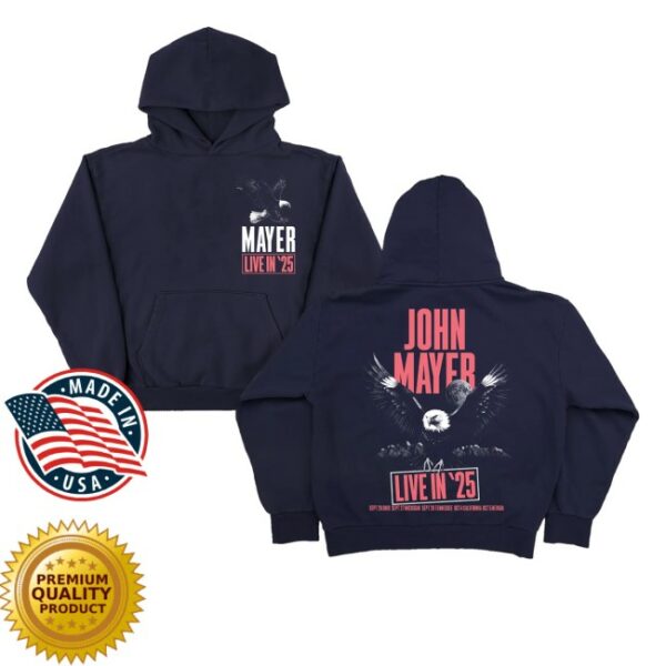 kenny John Mayer Store Merch Live In 25 Pullover Hoodiess