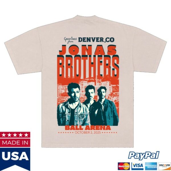 kenny Jonas Brothers Merch Greetings From Your Hometown Denver Co Tee0