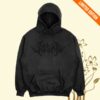 kenny Josh A Merch Blacked Out Logo Puff Hoodie