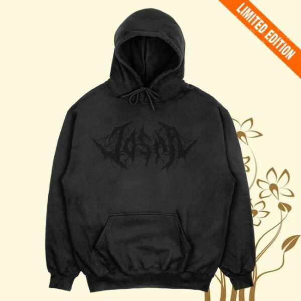 kenny Josh A Merch Blacked Out Logo Puff Hoodie