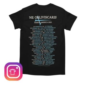 kenny Jsr Direct Merch Store Ne Obliviscaris 2025 Na Tour Dateback Shirt