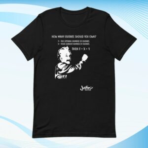 kenny Justinguitar Merch Store Einstein Guitar Equation Shirt